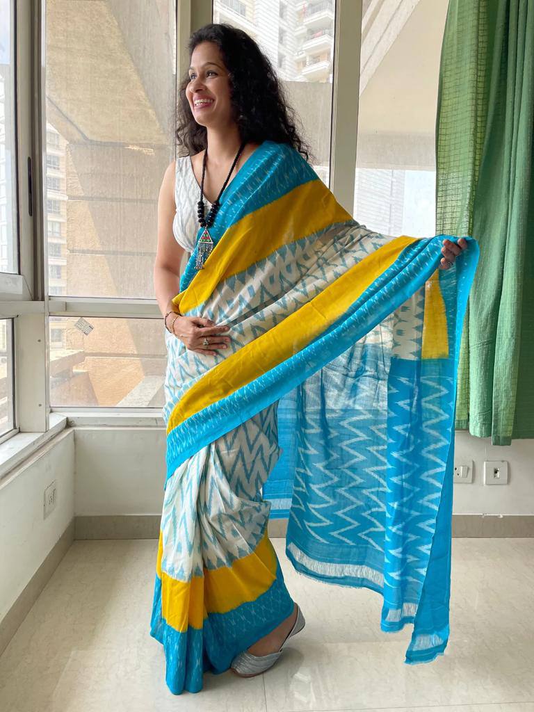 MG 174 Plain Linen Digital Printed Cotton Daily Wear Sarees Wholesale Price In Surat